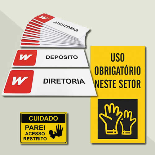 Placas de Sinalização